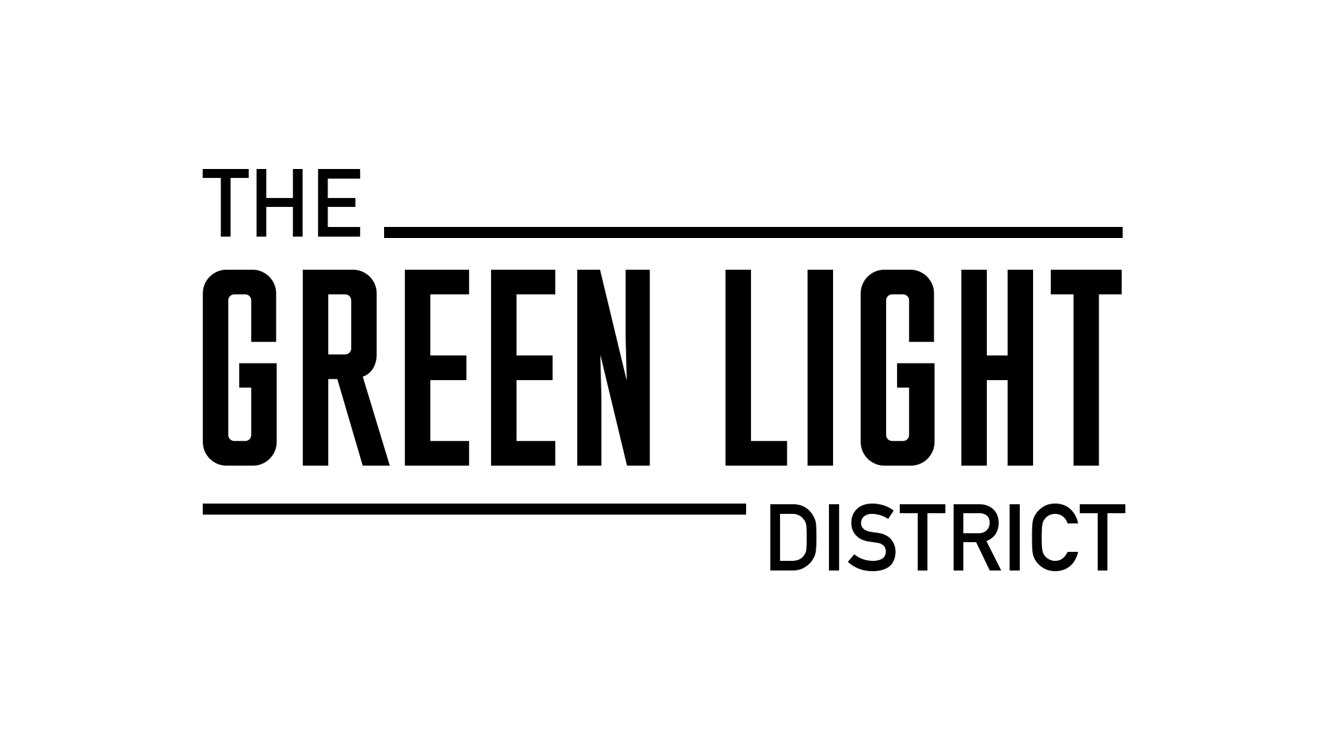 Green and Gray Logo - Green Light District logo