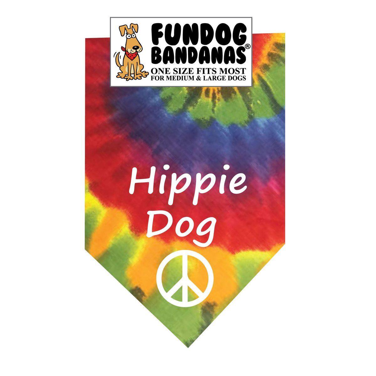 Hippie Dog Logo - Hippie Dog Bandana – FunDog Bandanas (DogPerk)