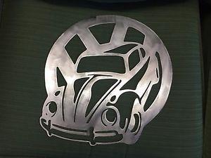 VW Logo - VW logo CNC Plasma Metal Art Volkswagen Bug In a VW Logo | eBay