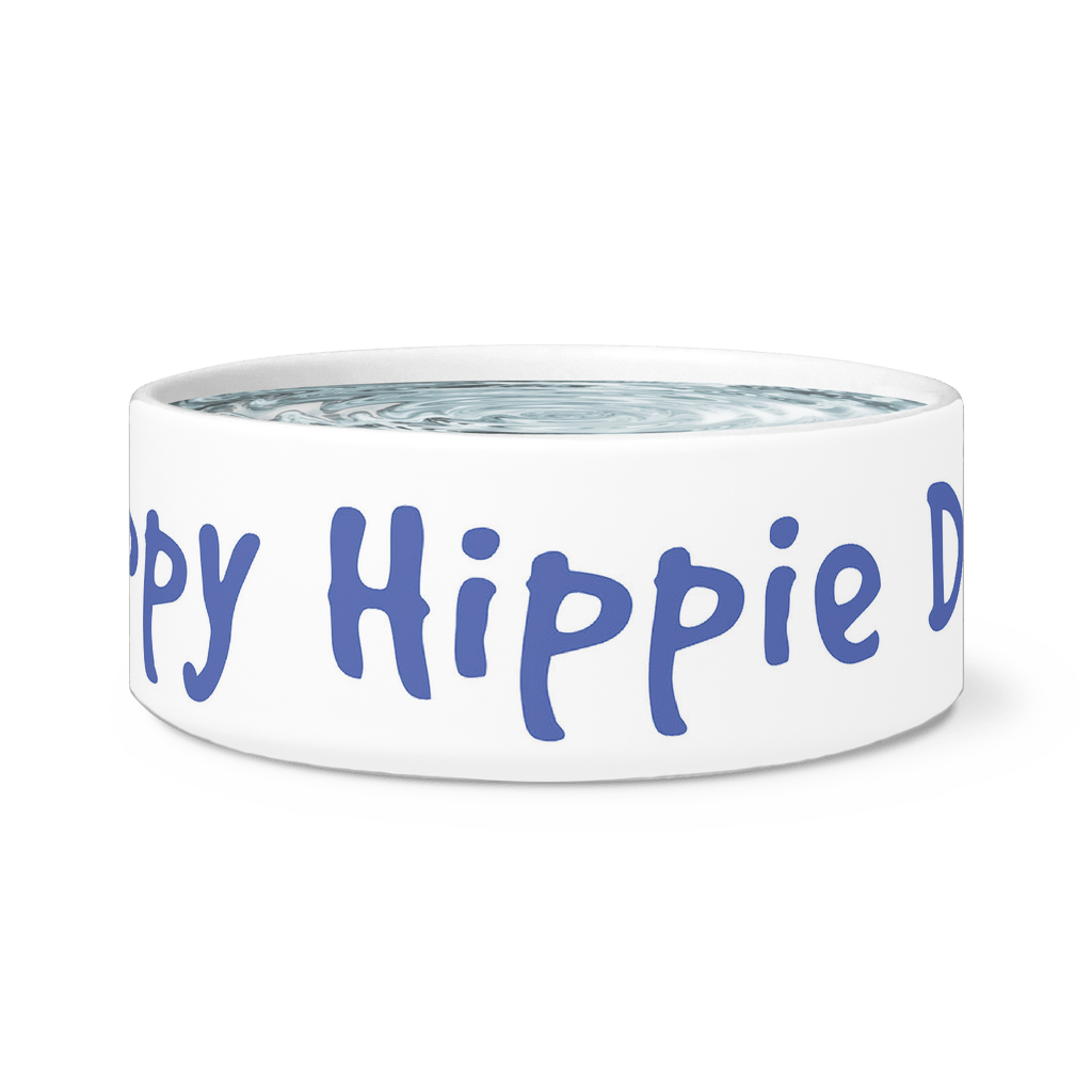 Hippie Dog Logo - Happy Hippie Dog Ceramic Dog Bowl (+Colors) – Beneath the Perfect