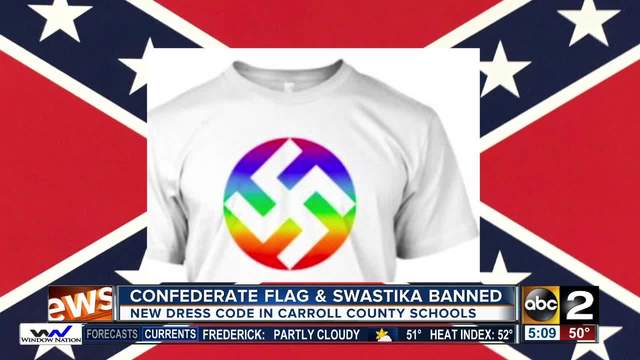 Confederate Fox Logo - Maryland high school bans Confederate flags and swastikas from ...