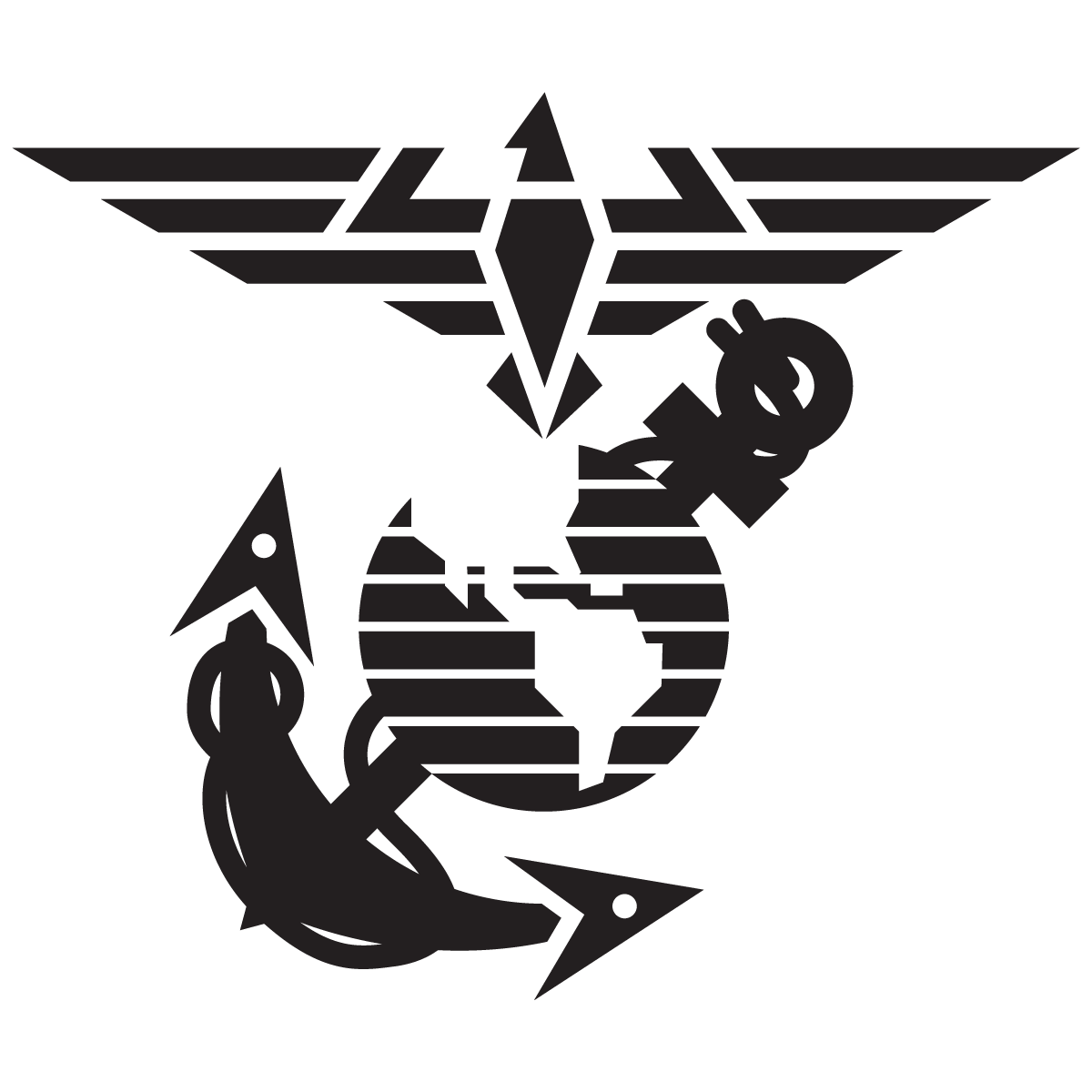 Marine Globe Logo - Free Eagle Globe And Anchor, Download Free Clip Art, Free Clip Art