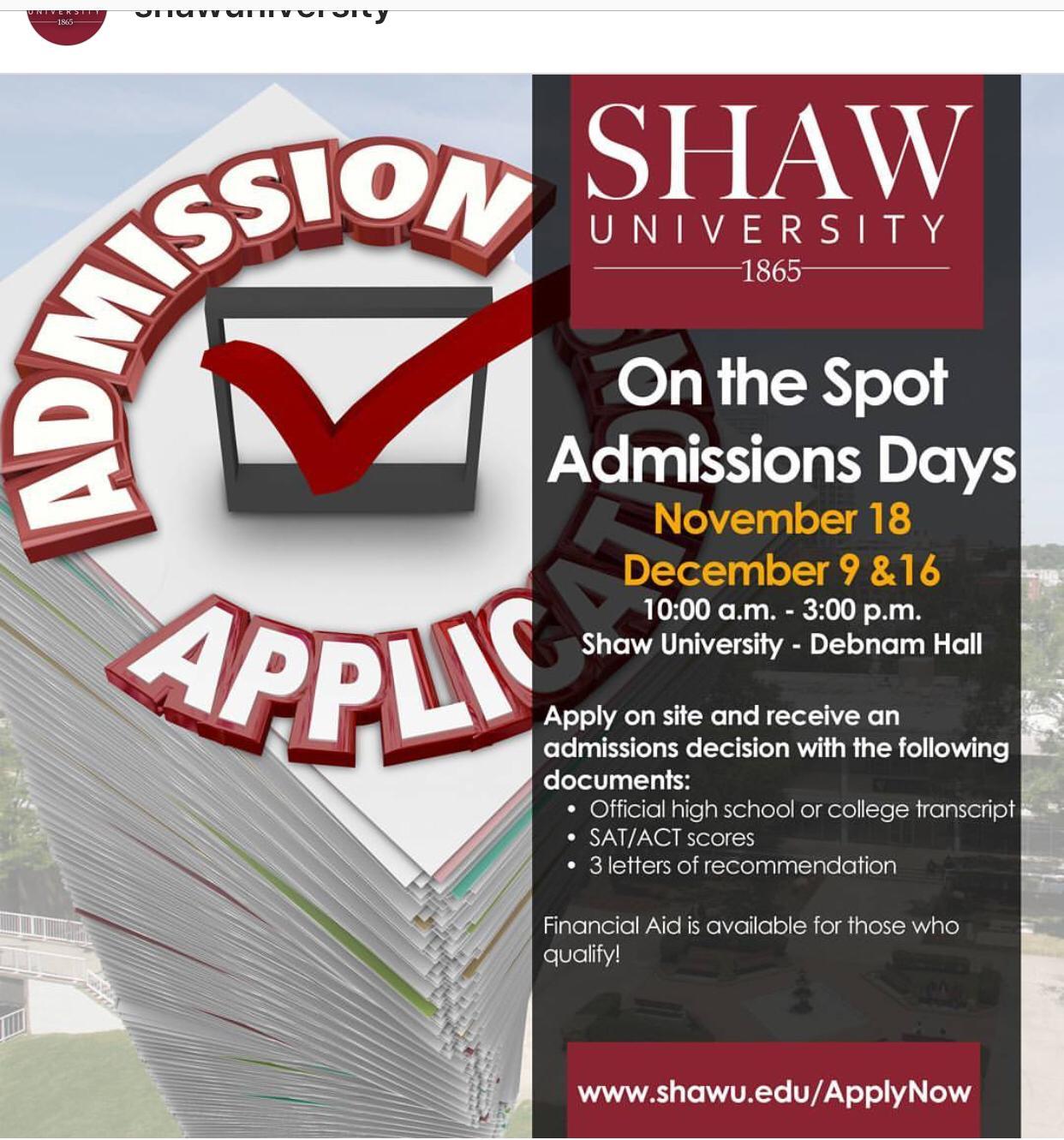 Shaw U Logo - Stacey Sowell - Director of Admissions and Recruitment - Shaw ...