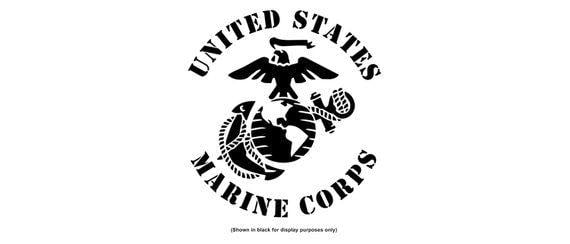 Marine Globe Logo - USMC EGA United States Marine Corps Eagle Globe Anchor Vinyl