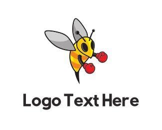 Boxing Bee Logo - Bee Logo Maker