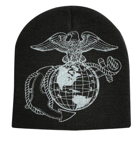 Marine Globe Logo - Marines Globe & Anchor Skull Cap 100% Acrylic USMC Marine Corps Logo ...