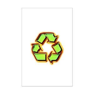 Mini Recycle Logo - Reuse Posters - CafePress