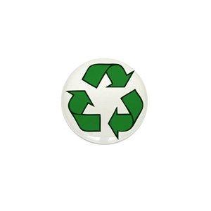 Mini Recycle Logo - Recycle Symbol Buttons