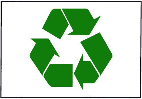 Mini Recycle Logo - Green Recycle Symbol Sticker