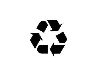 Mini Recycle Logo - Albero linoleografia stampa