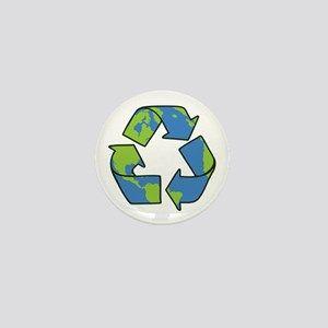 Mini Recycle Logo - Recycle Symbol Buttons - CafePress