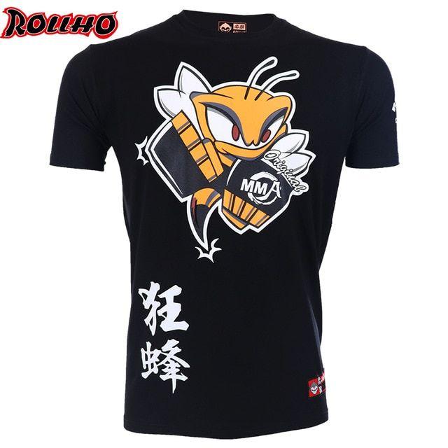 Boxing Bee Logo - Soft monkey mad bee Boxing MMA T Shirt Gym Tee Shirt Fighting