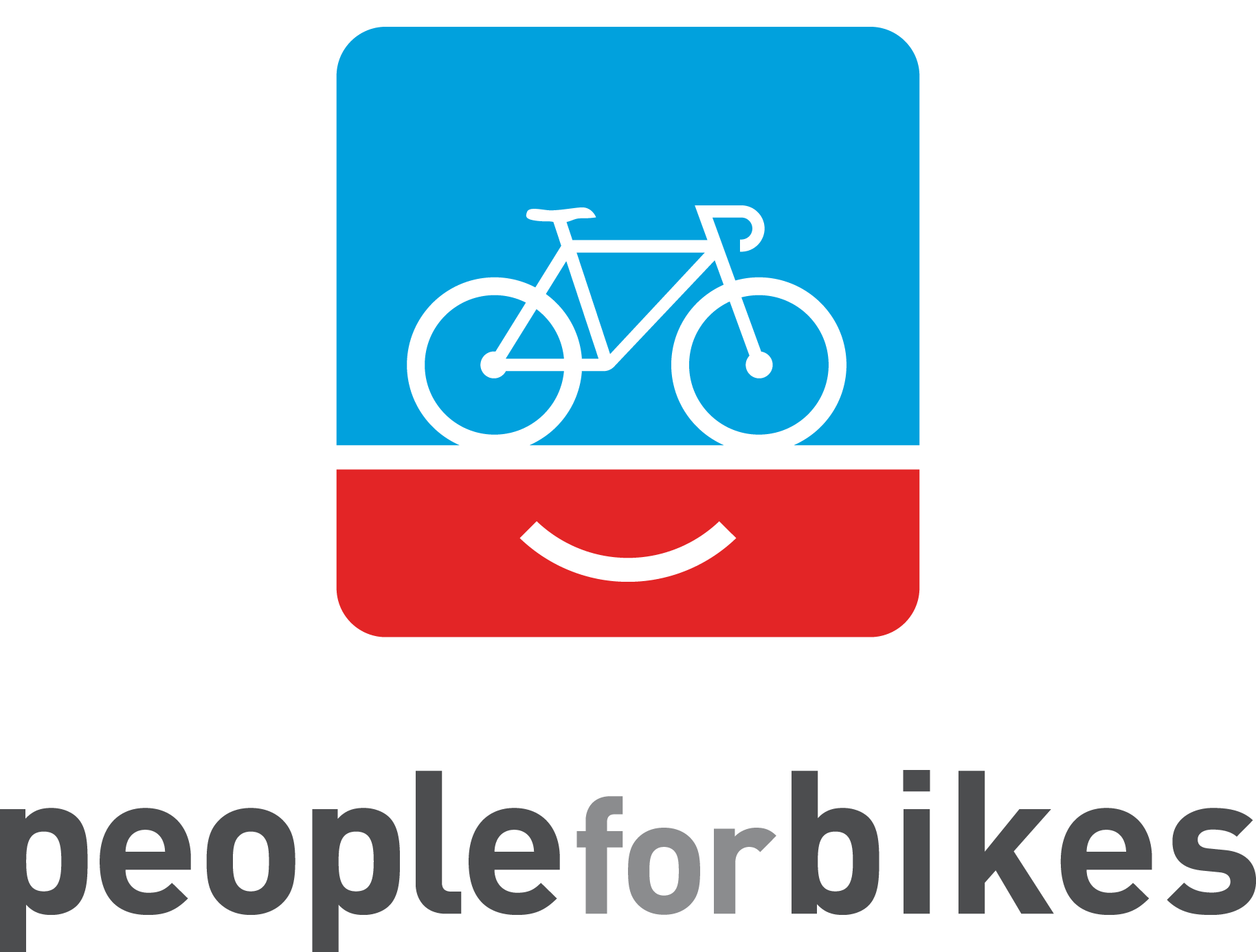 White and Blue People Logo - Branding and Logos • PeopleForBikes