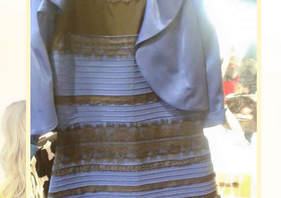 White and Blue People Logo - White and gold or blue and black? The dress has confused