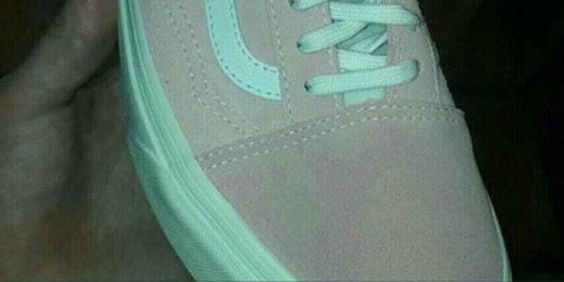 White and Blue People Logo - Okay -- Is The Shoe Pink And White Or Blue And Grey? | HuffPost ...