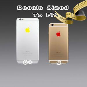 Apple Plus Logo - 4x ) Apple Logo Sticker Decal Vinyl for iPhone 6s 6s+ 6 6+ 6 plus 7 ...