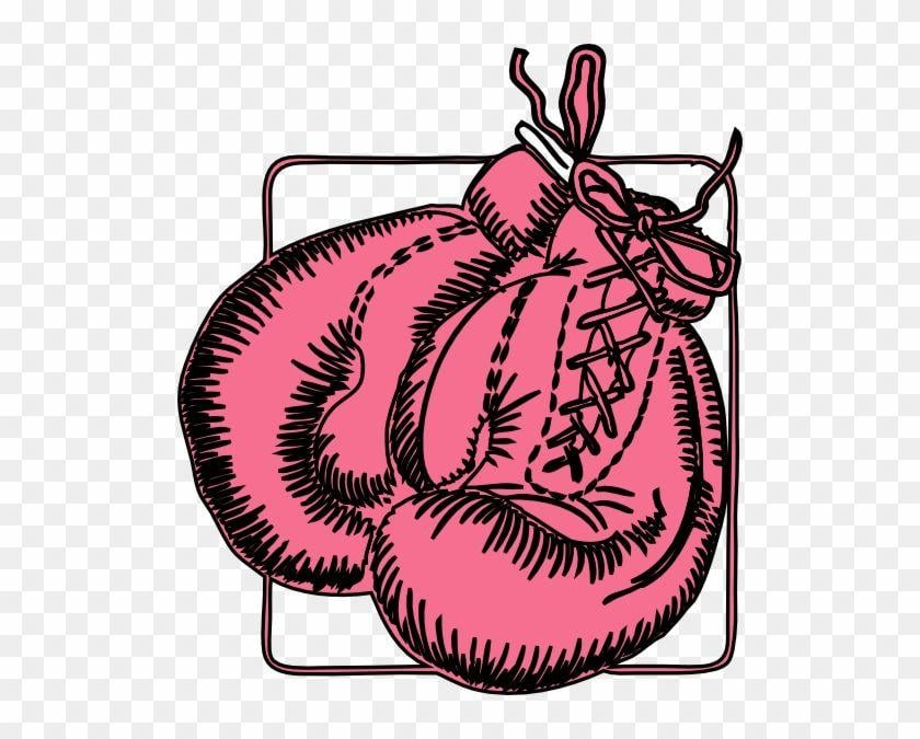 Boxing Bee Logo - Pink Boxing Gloves Logo Transparent PNG Clipart Image Download