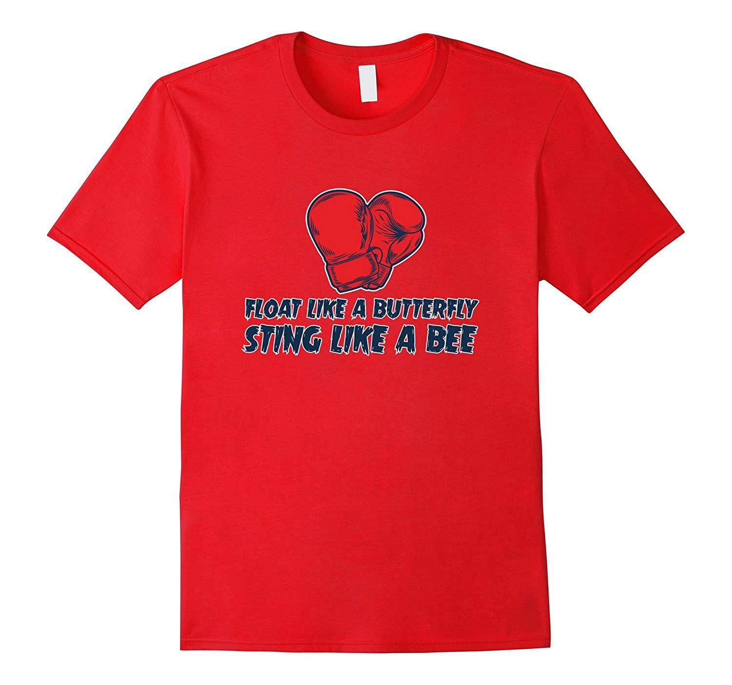 Boxing Bee Logo - BOXING TSHIRT: FLOAT LIKE A BUTTERFLY STING LIKE A BEE Art