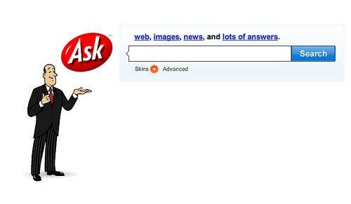 Ask Search Engine Logo - Jeeves Returns To Ask Jeeves; Ask.com Still Shuns Him - Search ...