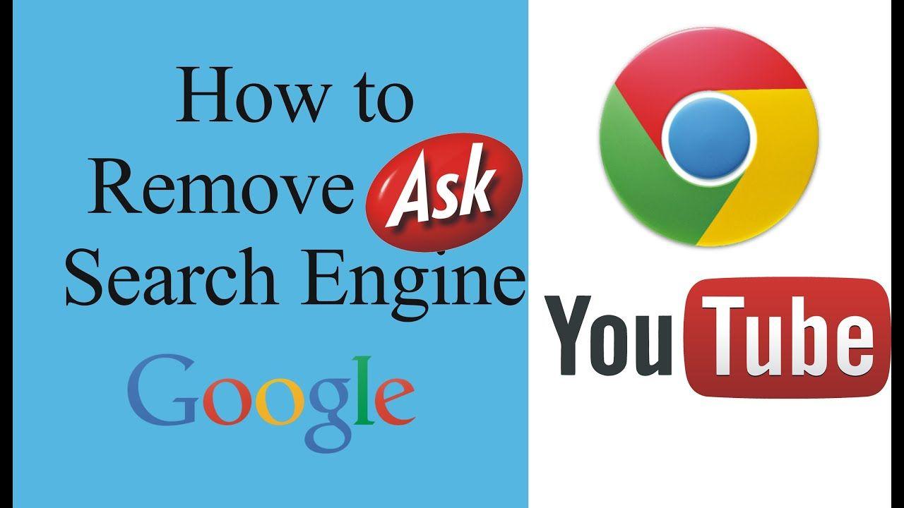 Ask Search Engine Logo - How to remove ask search engine from google chrome - YouTube