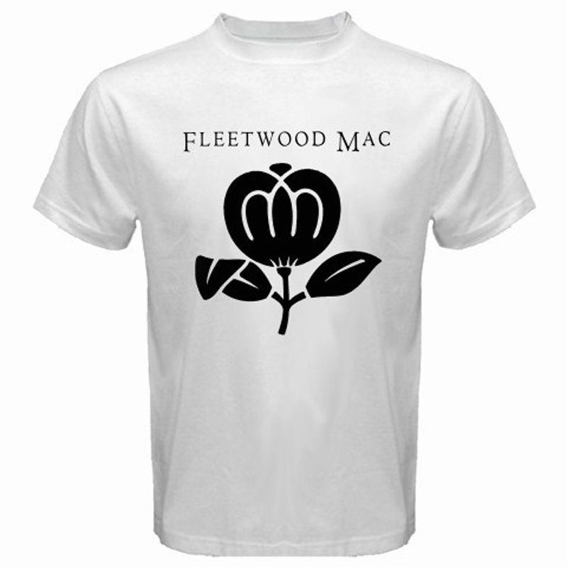 Fleetwood Mac Flower Logo - New FLEETWOOD MAC Flower Logo Blues Rock Band Men's White T Shirt