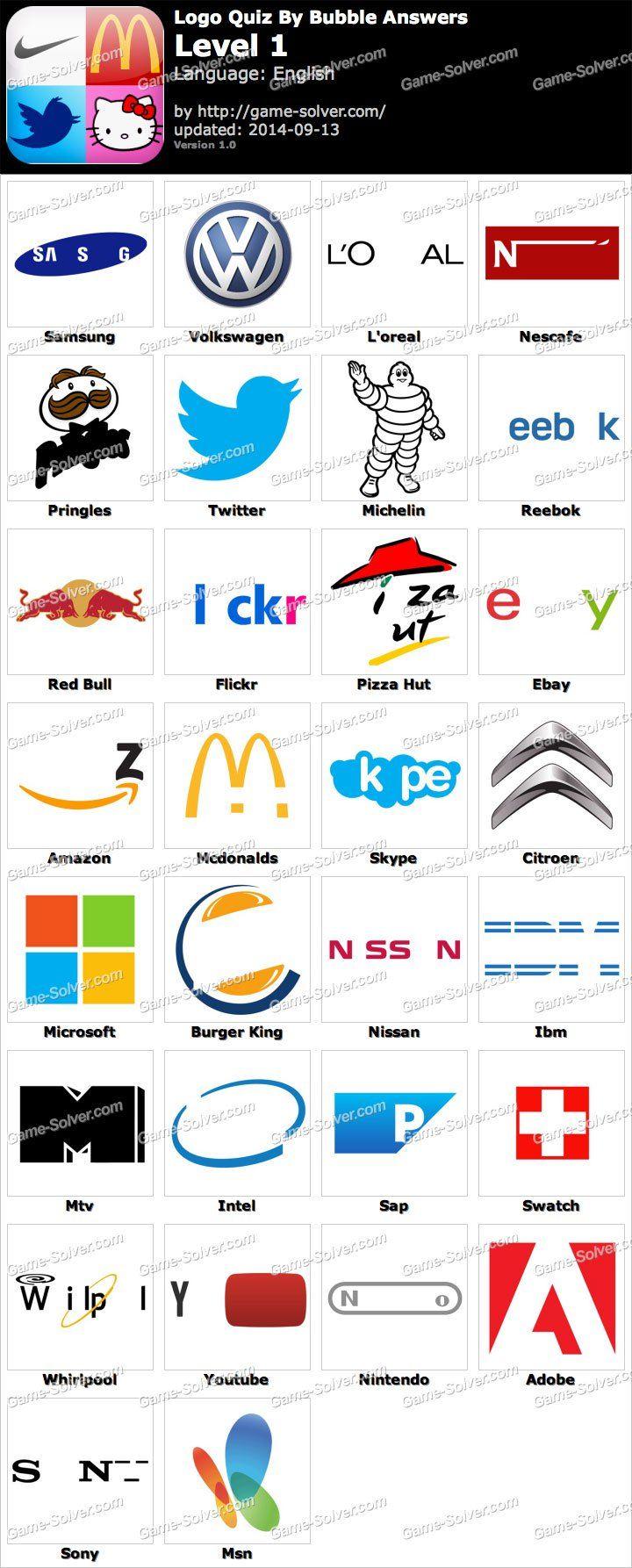 American Multinational Company Logo - Logo Quiz by Bubble Answers - Game Solver