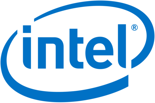American Multinational Company Logo - Intel Logo - Intel Corporation headquartered in Santa Clara, California