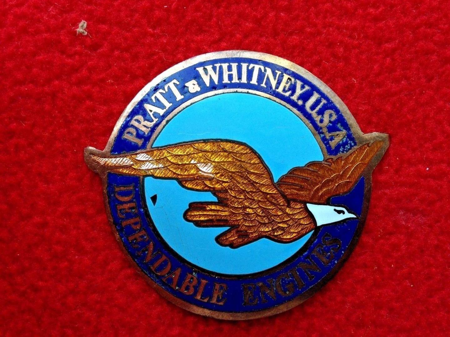 Pratt and Whitney Old Logo - Old Pratt & Whitney R 2800 Radial Factory Logo Plate From The F6F