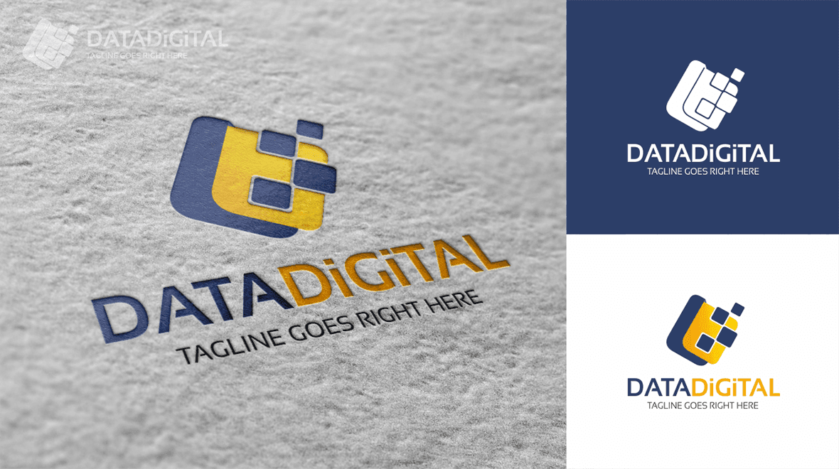 Digital Communication Logo - Data - Digital - Communication Logo - Logos & Graphics