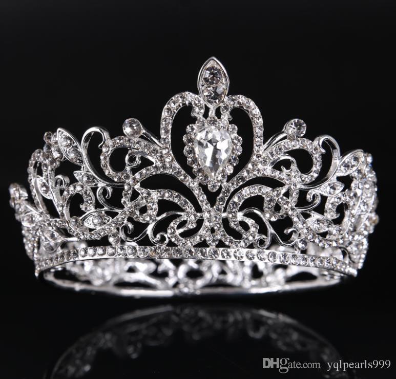 Silver Diamond Crown Logo - Bridal Jewelry, Silver Circle, Diamond, Crown Princess Bride Crown