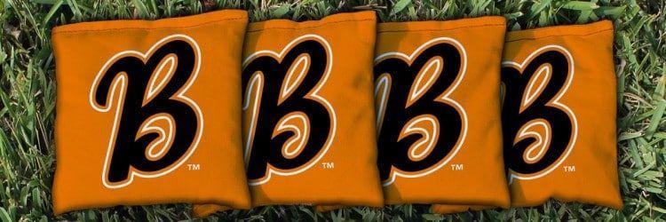 Bakersfield Blaze Logo - 4 Bakersfield Blaze Orange Regulation Corn Filled Baggo Cornhole Bags