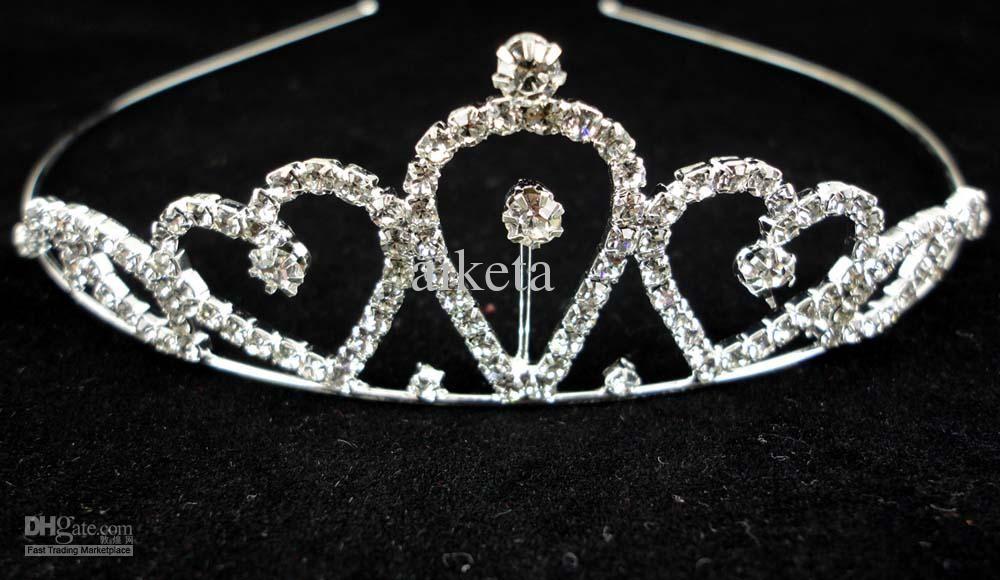 Silver Diamond Crown Logo - Silver Wedding Tiaras Prom Tiaras Accessories Diamond Crown Crowns