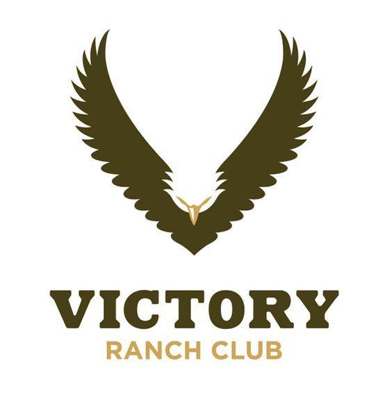 Eagle V Logo - Awesome Victory Ranch Club logo with an eagle resembling a V. #logo