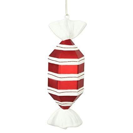 Red and White Hexagon Logo - Vickerman 511084 12 Red White Hexagon Drop Candy