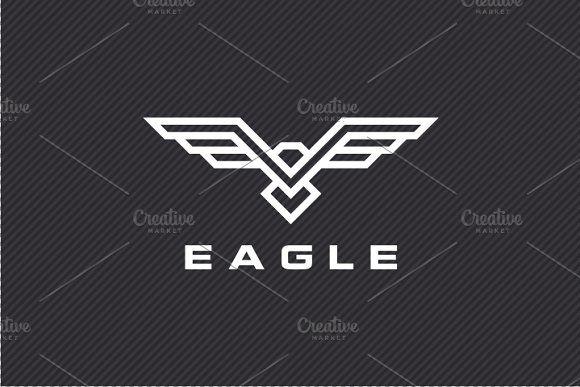 Eagle V Logo - Eagle Logo Logo Templates Creative Market