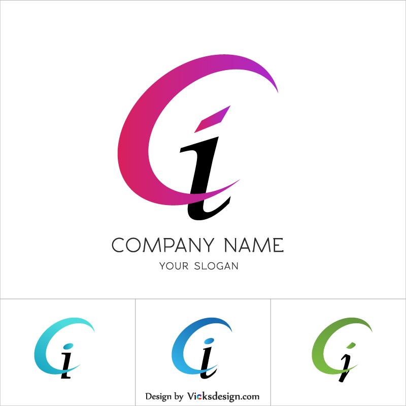 Ci Logo - Ci letter logo, Ci letter vector design logo