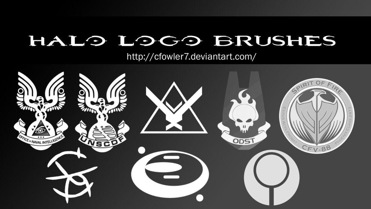 Halo Logo - Brushes - Halo Logo Brushes by cfowler7-SFM on DeviantArt