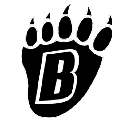 Black Bears Football Logo - White Bear Football