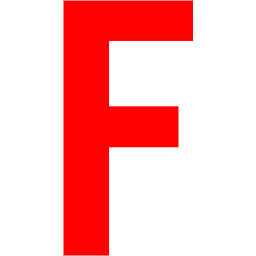 Red Letter F Logo - Red letter f icon red letter icons