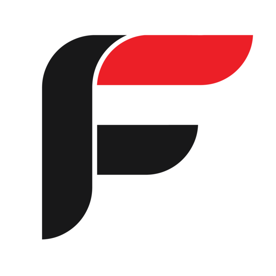 Red Letter F Logo LogoDix