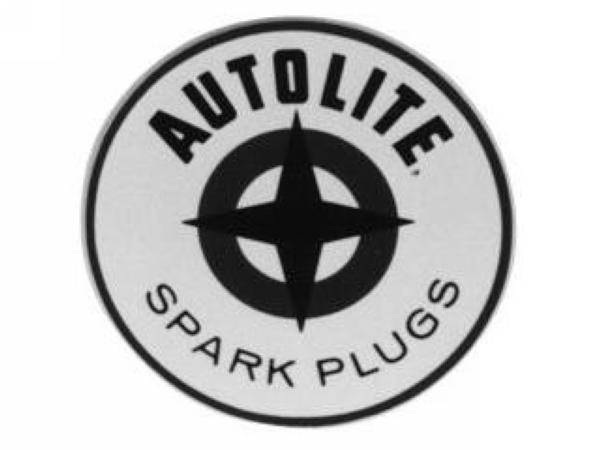 Autolite Spark Plug Logo - Inch Autolite Spark Plug Decal