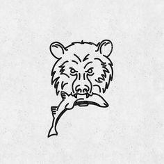 Grizzly Bear Logo - Image result for thick line logo bear