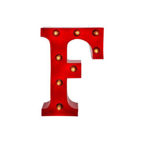 Red Letter F Logo - MARQUEE LETTER