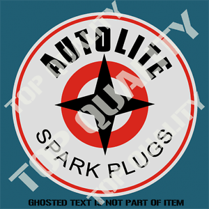 Autolite Spark Plug Logo - VINTAGE AUTOLITE SPARK PLUG Decal Sticker for Mancave Garage Retro
