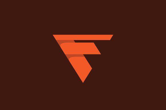 Red Letter F Logo - Letter F Logo Logo Templates Creative Market