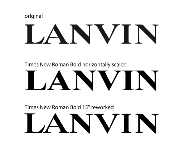 Lanvin Logo - lanvin logo font? | Typophile
