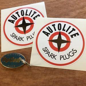 Autolite Spark Plug Logo - AUTOLITE SPARK PLUG Classic Vintage Retro Stickers Decals 4