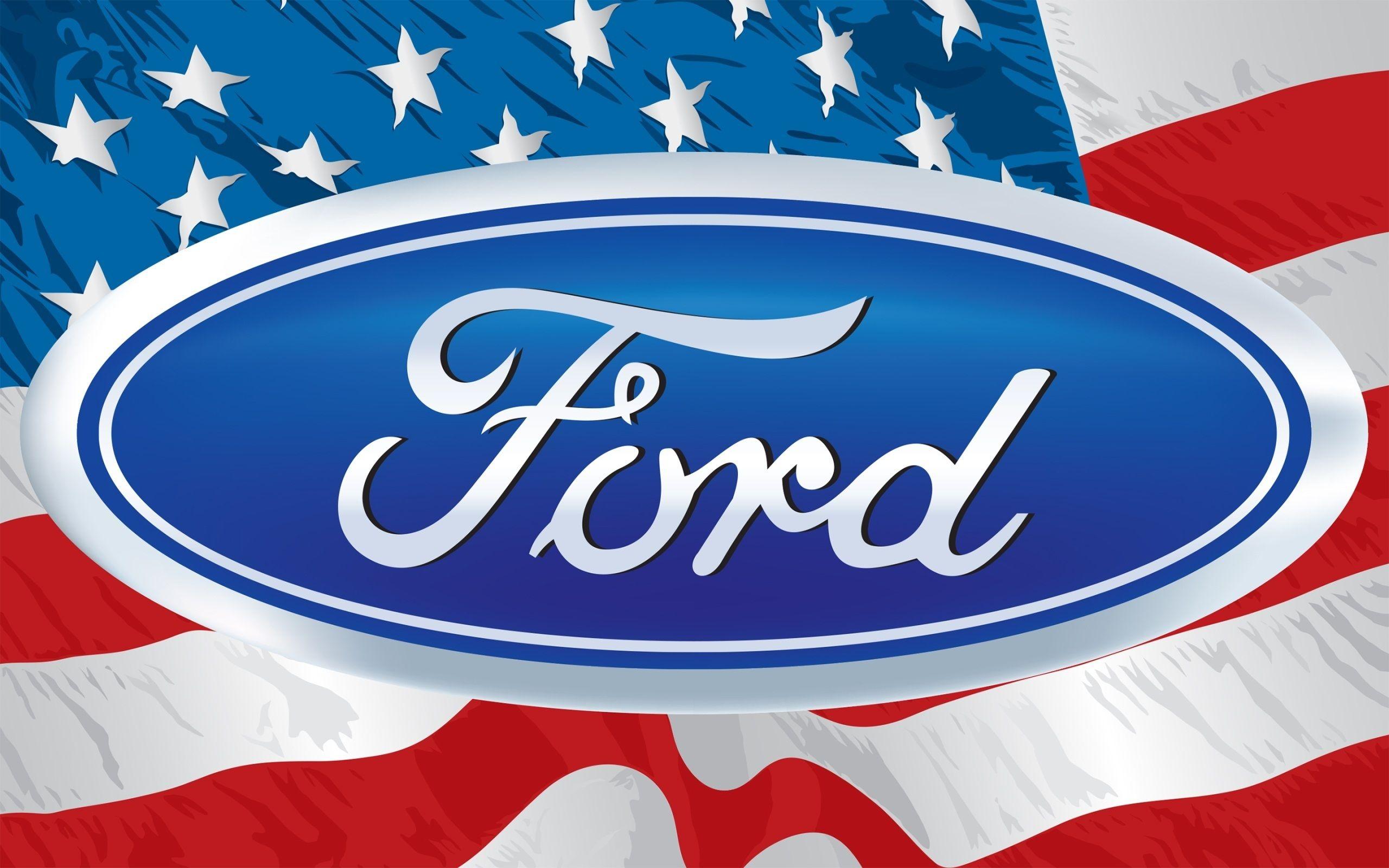 American Flag Ford Logo - Ford Logo over American Flag # 2560x1600. All For Desktop