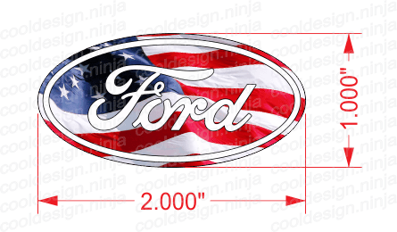 American Flag Ford Logo - 2