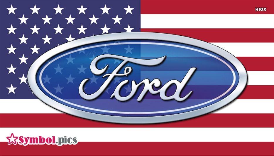 American Flag Ford Logo Emblems